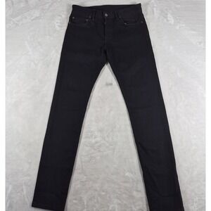 Buck Mason Maverick Slim Jeans Men's 31x34‎ Black Denim 13oz Button Fly USA